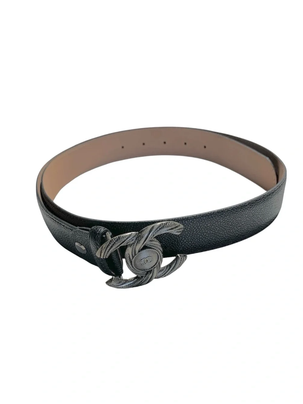 🖤 Women’s Black Belt with Antique Silver Buckle 🖤